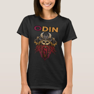 Viking Warrior Odin Nordic Mythology Valhalla Bear T-Shirt
