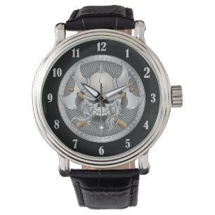 Viking Warrior Skull Watch