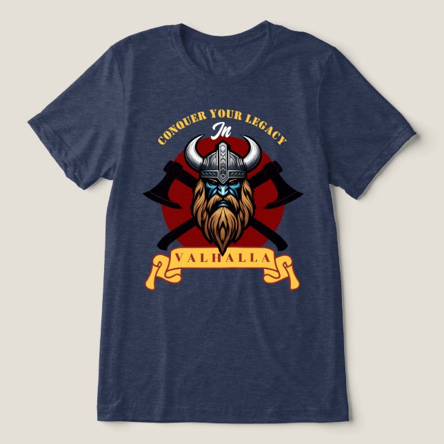 Viking Warrior Tri-Blend Shirt (Design Front)