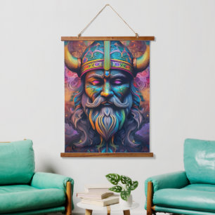 Viking Warrior Wall Tapestry