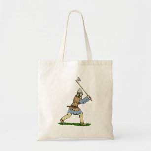 Viking Warrior Wielding Broad-Axe Tote Bag
