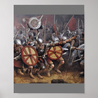 Viking Warriors Charge into Battle