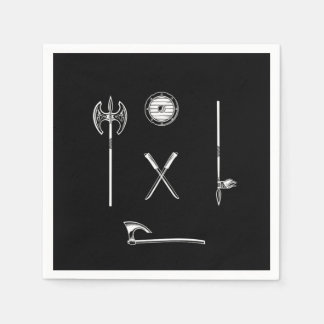 Viking Weapon Warrior Axe Nordic Norse Mythology G Napkin