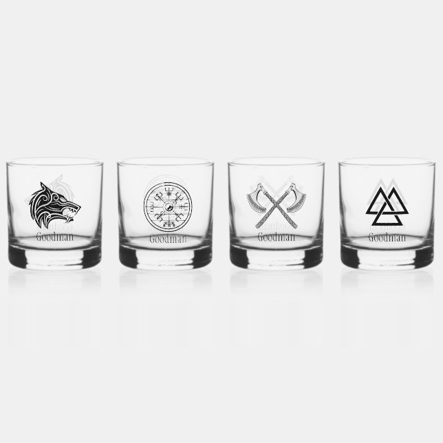 Viking Whiskey Glass (Front)