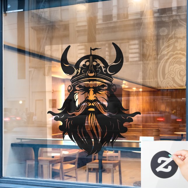 Viking Window Cling (Cafe Window)