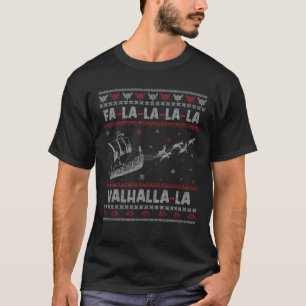Viking Winter Snow Funny Christmas Santa Ugly Chri T-Shirt