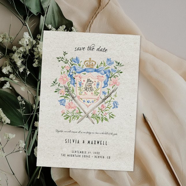 Viking Wolf Crest Enregistrer la carte de date (Créateur téléchargé)