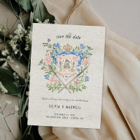 Viking Wolf Crest Save the Date Card