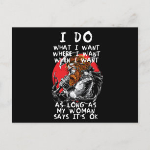 Viking Woman Norse Mythology Warrior Norway Gift Postcard