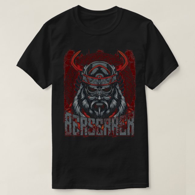 Vikings Berserker Nordic Viking warrior T-Shirt (Design Front)