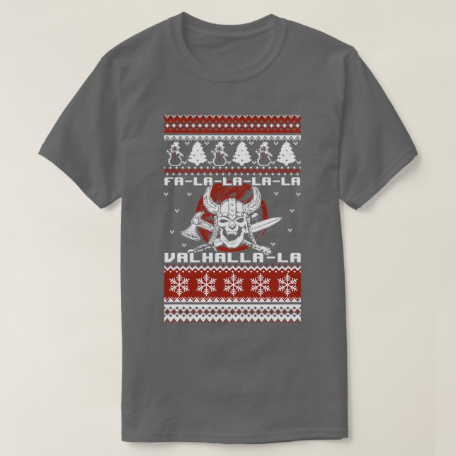 Vikings Christmas Ugly Sweater Valhala (Design Front)
