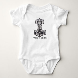 Vikings '' Favored by the gods '' Baby Bodysuit