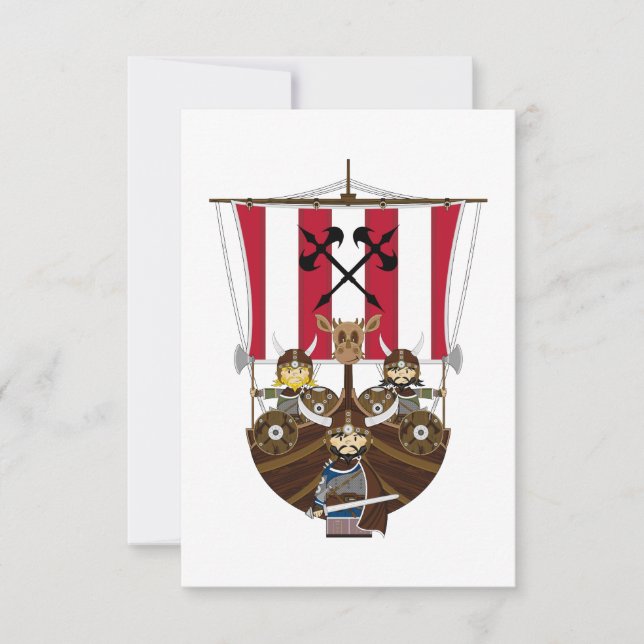 Vikings Fierce sur la carte RSVP Longship (Devant)