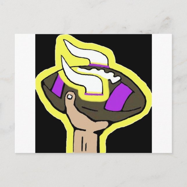 vikings football postcard (Front)