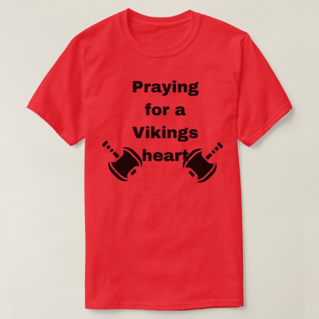 Vikings heart 1 T-Shirt (Design Front)
