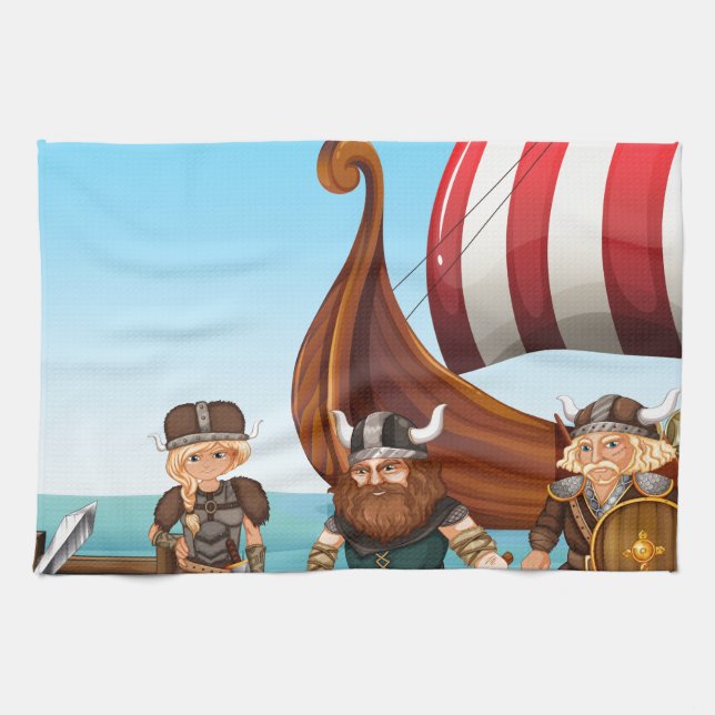 Vikings Kitchen Towel (Horizontal)