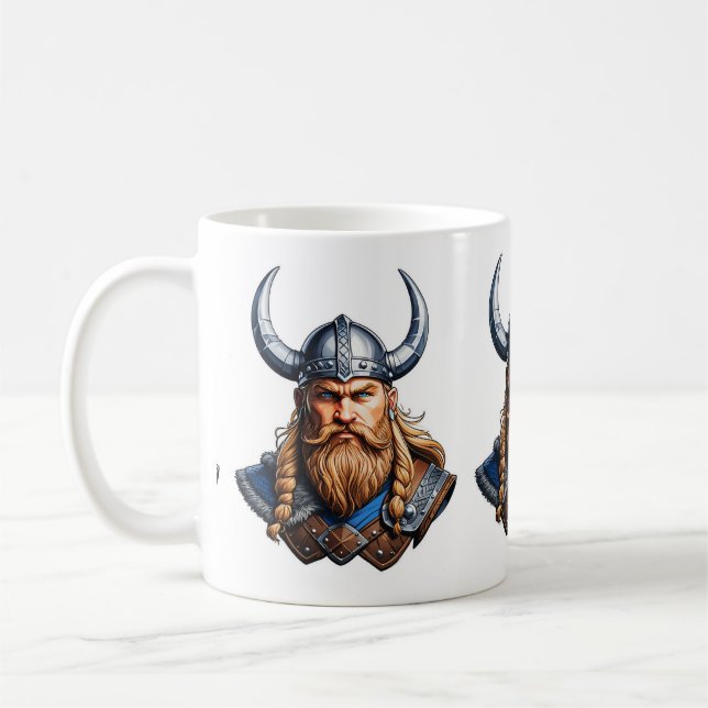 Vikings Nordic Man Coffee Mug (Left)