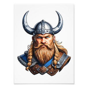 Vikings Nordic Man Photo Print