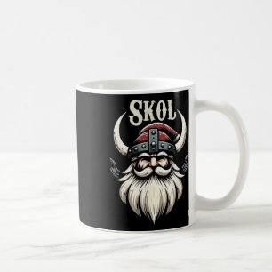 Vikings Santa Hat Christmas Pajama Cool Nordic Sca Coffee Mug