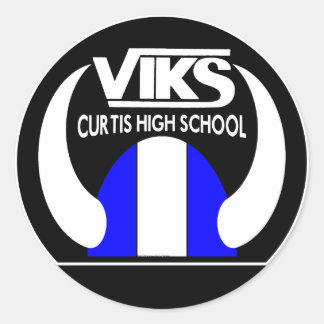 VIKS - Curtis High School Classic Round Sticker