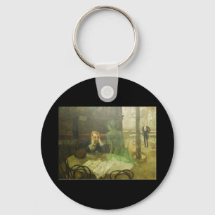 Viktor Oliva. Absinthe Drinker Keychain