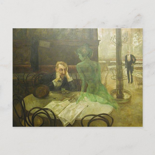 Viktor Oliva: The Absinthe Drinke Postcard (Front)