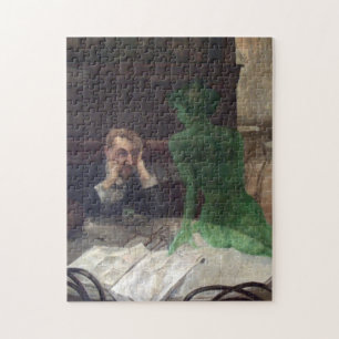 Viktor Oliva The Absinthe Drinker Jigsaw Puzzle