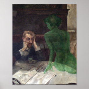 Viktor Oliva The Absinthe Drinker Poster