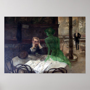 Viktor Oliva The Absinthe Drinker Poster