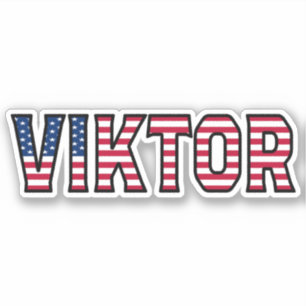 Viktor Prénom USA Sticker Stickerset