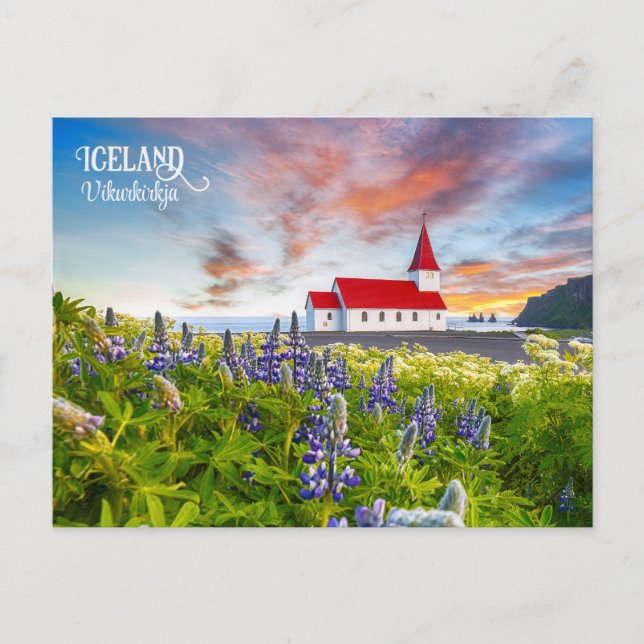Vikurkirkja, Iceland Postcard (Front)