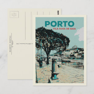 Vila Nova de Gaia from Porto downtown, Portugal Postcard