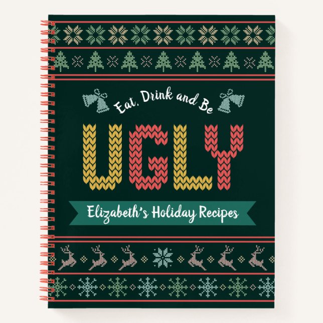 Vilain Chandail de Noël Knit Green Recette livre d (Devant)