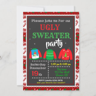 Vilaine invitation de fête de Noël invitation