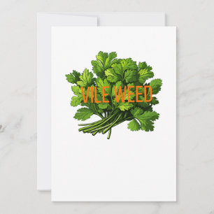 Vile Weed – Funny Anti-Cilantro Holiday Card