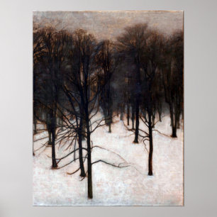 Vilhelm Hammershøi Søndermarken Park in Winter Poster