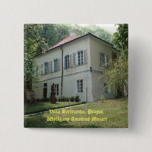 Villa Bertramka-Mozart-Prague 2 Inch Square Button
