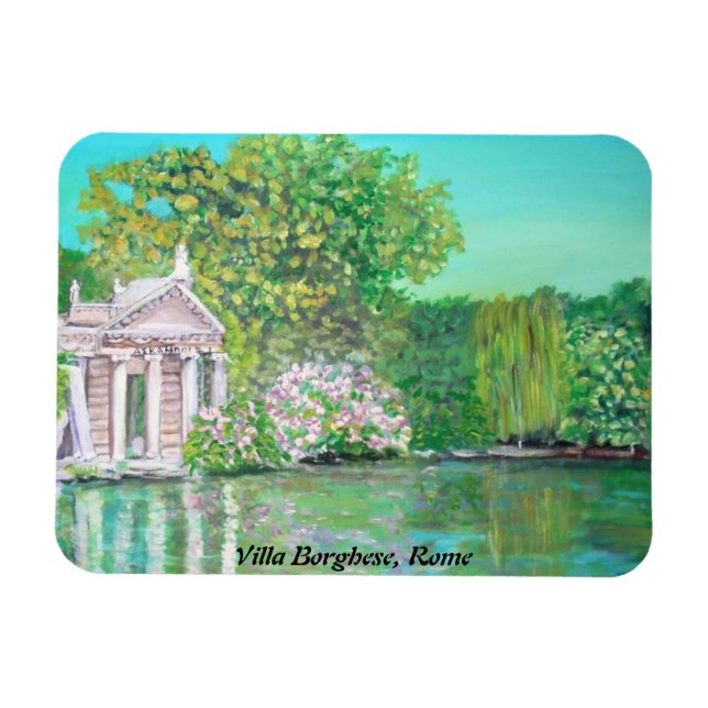 Villa Borghese Park, Rome -  Premium Flexi Magnet (Horizontal)