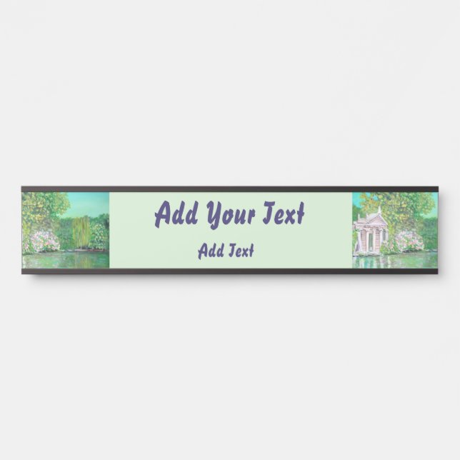 Villa Borghese - plaque d'identification (Devant)