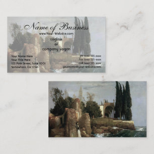 Villa By The Sea by Arnold Bocklin Business Card