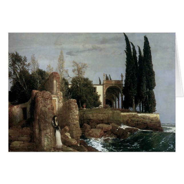 Villa By The Sea by Arnold Bocklin, Symbolism Art (Front Horizontal)