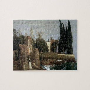 Villa By The Sea by Arnold Bocklin, Symbolism Art Jigsaw Puzzle