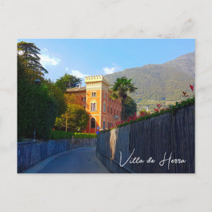 Villa de Herra Lenno Lake Como Italy Postcard