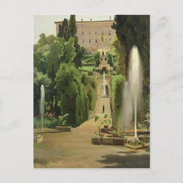 Villa D'Este, Tivoli, 1869 Postcard (Front)