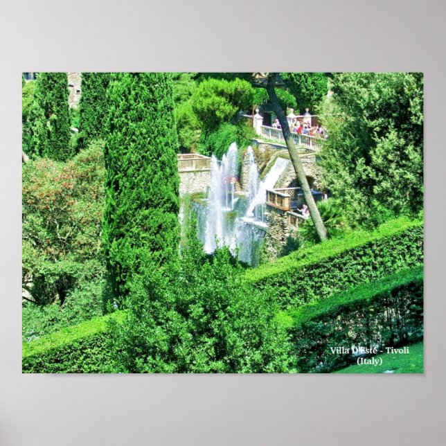 Villa D'Este - Tivoli (Italy) Poster (Front)