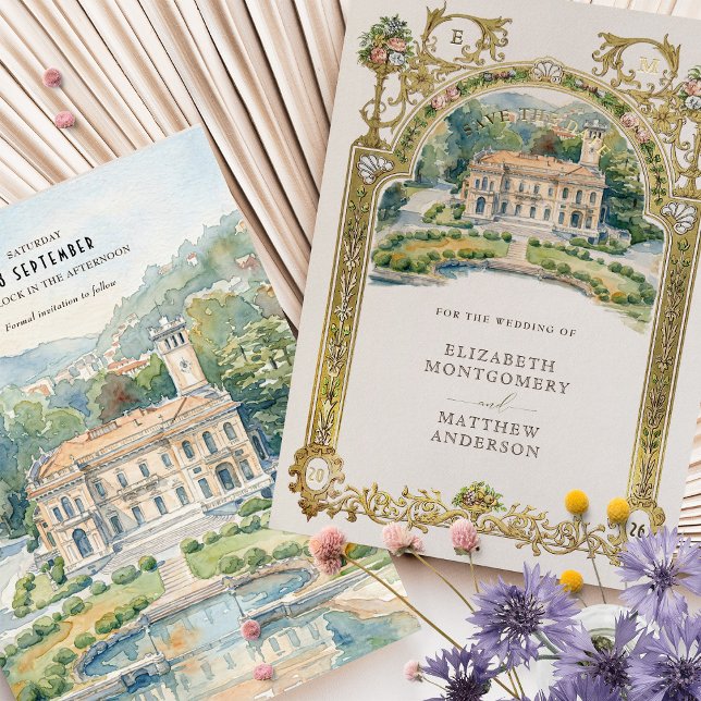 Villa Erba Lake Como Watercolor Wedding (Creator Uploaded)