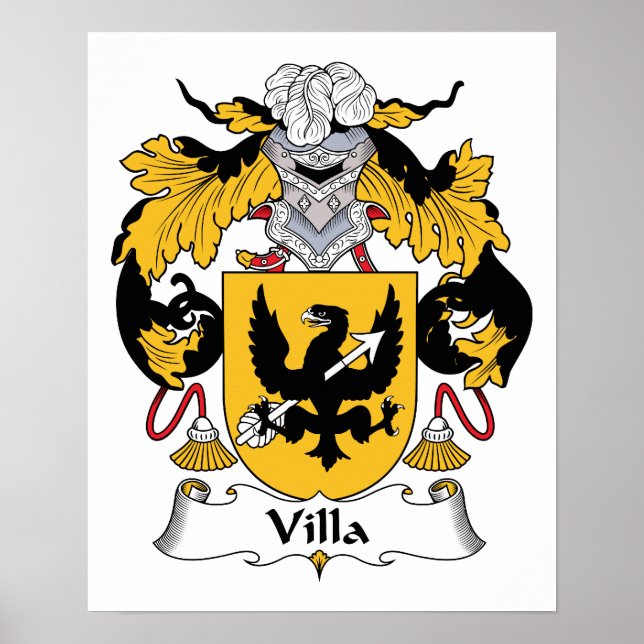 Villa Family Crest Poster (Front)