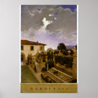 Villa Gamberaia, Settignano by Maxfield Parrish