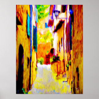 Villa in Corleone on Canvas 15x20 Poster