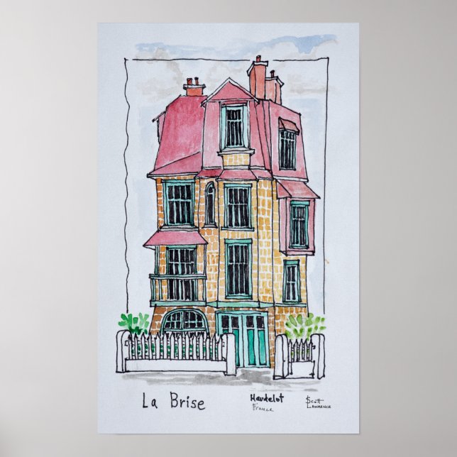 Villa La Brise | Neufchatel Hardelot, France Poster (Front)